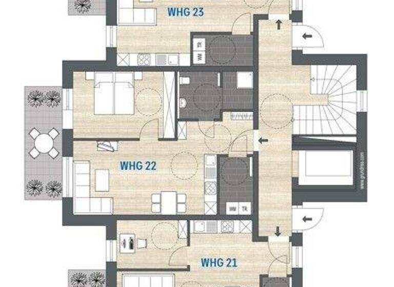 Wohnung zum Kauf - Erstbezug 213.000 € 3 Zimmer 59 m² 1. Geschoss Wehm Werlte 49757
