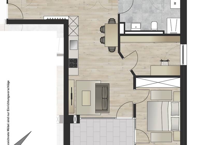 WG-Zimmer zur Miete 1.500 € 3 Zimmer 57,1 m² 2. Geschoss Hötting Innsbruck 6020