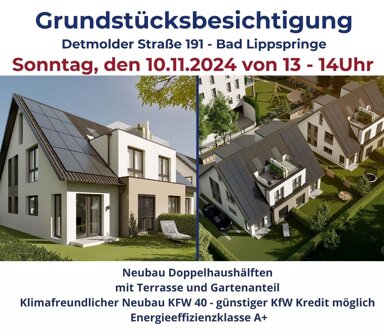 Doppelhaushälfte zum Kauf provisionsfrei 533.500 € 6 Zimmer 135 m² 256 m² Grundstück Bad Lippspringe 33175