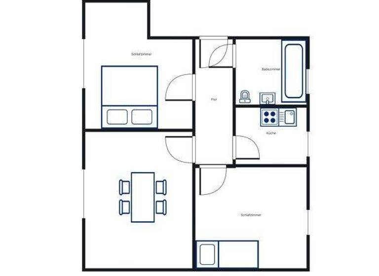 Wohnung zur Miete 484 € 3 Zimmer 41,7 m² frei ab 10.04.2026 Rötheweg 10 Kirchditmold Kassel 34128