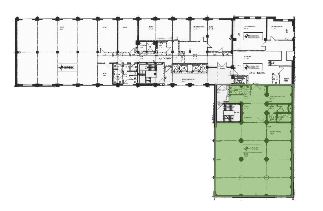 Bürofläche zur Miete provisionsfrei 13 € 320 m²<br/>Bürofläche ab 320 m²<br/>Teilbarkeit Philosophenweg 31-33 Altstadt Duisburg 47051