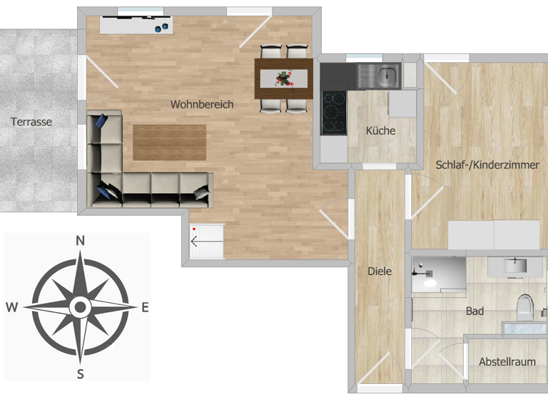 Wohnung zum Kauf 192.500 € 3 Zimmer 81 m² EG An den Obstwiesen Weinböhla 01689