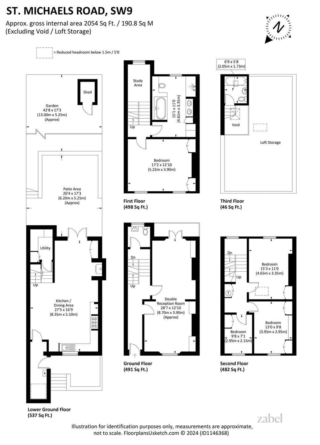 Haus zum Kauf provisionsfrei 2.094.225 € 5 Zimmer 190,8 m²<br/>Wohnfläche London SW9 0SL