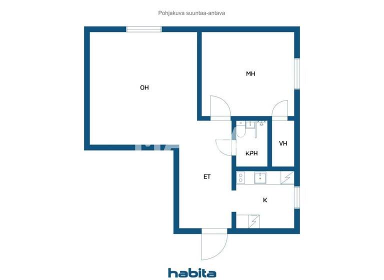 Wohnung zum Kauf 89.000 € 2 Zimmer 50 m² 2. Geschoss Pispalan valtatie 104 Tampere 33270