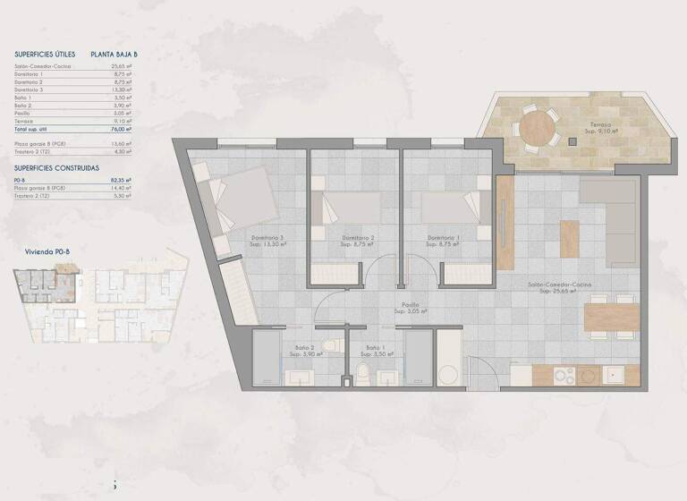 Terrassenwohnung zum Kauf 249.000 € 3 Zimmer 82 m² San Pedro del Pinatar 30740