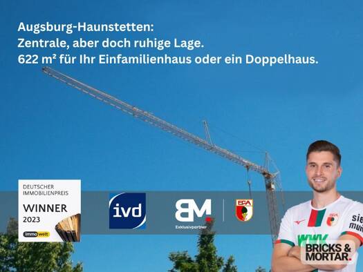 Grundstück zum Kauf 649.000 € 622 m² Grundstück Haunstetten Augsburg 86179