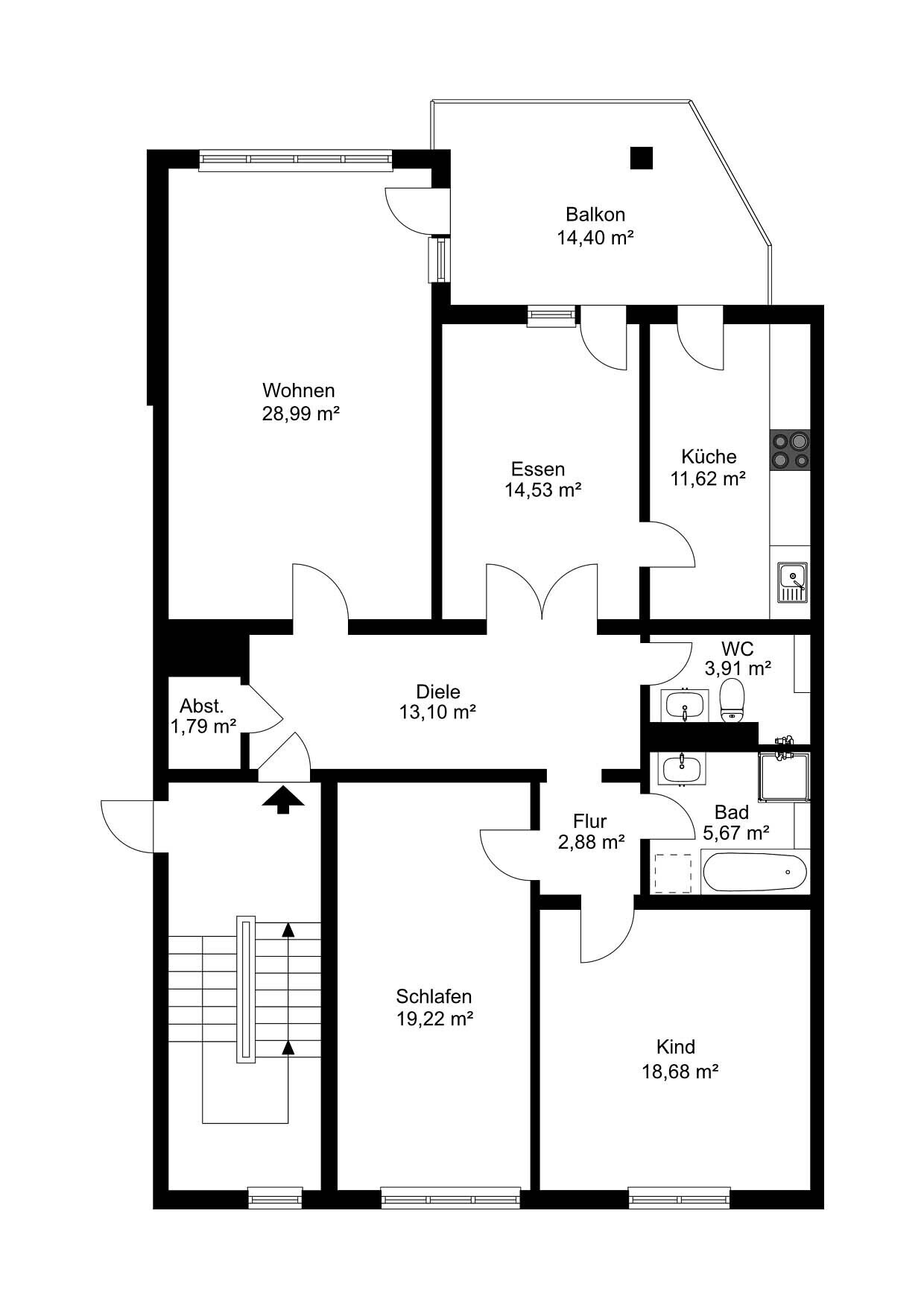 Wohnung zur Miete 2.690 € 4 Zimmer 128 m²<br/>Wohnfläche 1.<br/>Geschoss 01.03.2025<br/>Verfügbarkeit Thalkirchen München 81479