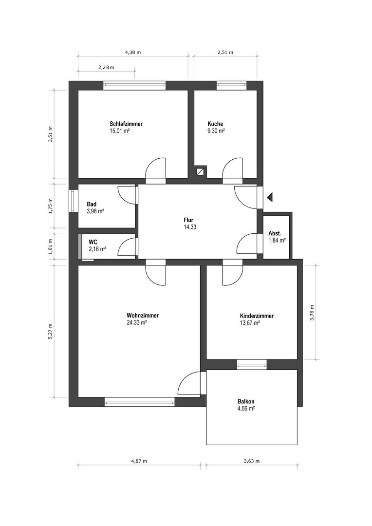 Wohnung zum Kauf provisionsfrei 449.990 € 3 Zimmer 87 m²<br/>Wohnfläche 1.<br/>Geschoss Westheim Regensburg 93049