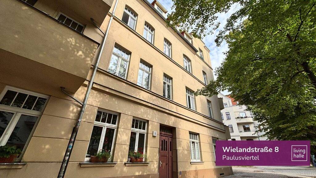 Wohnung zur Miete 1.124 € 4 Zimmer 107 m² 2. Geschoss Wielandstraße 8 Paulusviertel Halle 06114