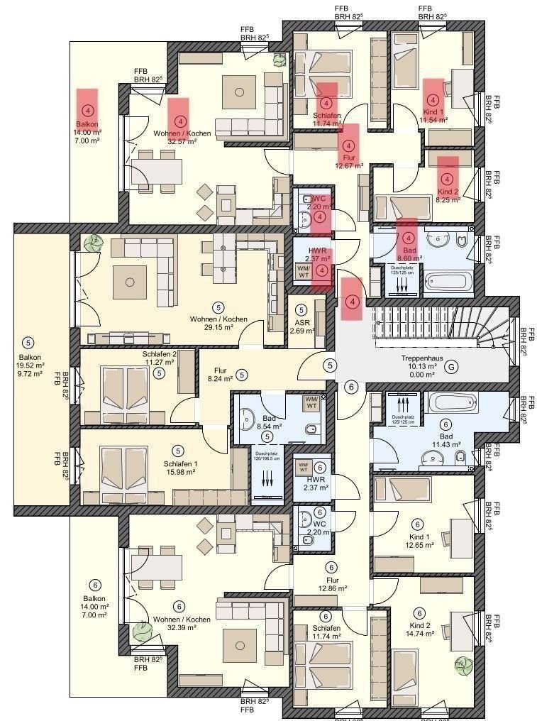 Wohnung zur Miete 1.261 € 4 Zimmer 97 m²<br/>Wohnfläche 1.<br/>Geschoss 01.05.2025<br/>Verfügbarkeit Bergen Bergen auf Rügen 18528