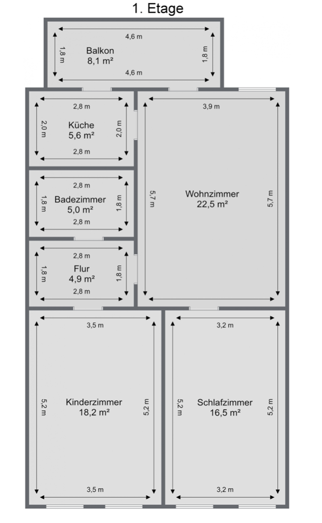 Wohnung zur Miete 1.050 € 3 Zimmer 80,8 m²<br/>Wohnfläche 1.<br/>Geschoss Reclamstraße 45 Neustadt-Neuschönefeld Leipzig 04315