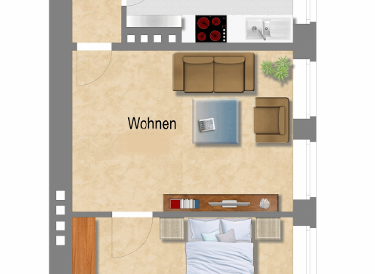 Wohnung zur Miete 509 € 2 Zimmer 46 m² 1. Geschoss frei ab 01.05.2026 Olvenstedter Straße 49a Stadtfeld Ost Magdeburg 39108