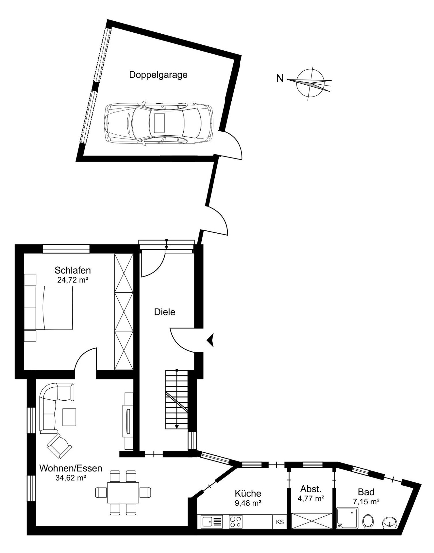 Mehrfamilienhaus zum Kauf 539.000 € 7 Zimmer 217 m²<br/>Wohnfläche 455 m²<br/>Grundstück Mülldorf Sankt Augustin 53757