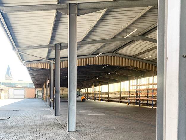 Lagerhalle zur Miete 5,50 € 1.857,5 m² Lagerfläche Carl-Reuther-Straße 3 Waldhof Mannheim 68305