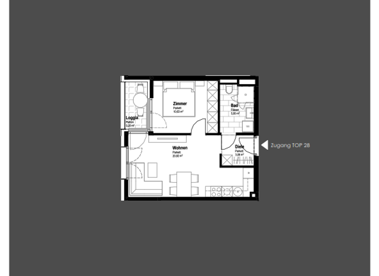 Wohnung zum Kauf 218.100 € 2 Zimmer 39,5 m² 2. Geschoss Schwechat 2320