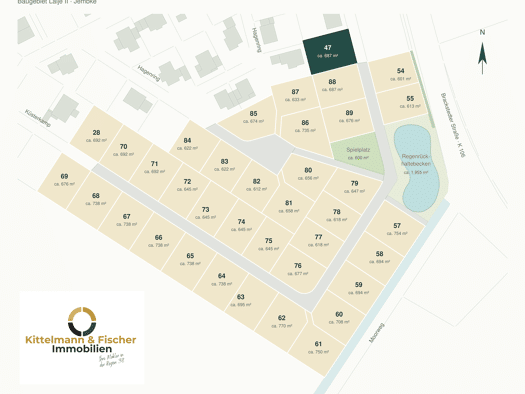Grundstück zum Kauf provisionsfrei 177.933 € 687 m² Grundstück Küsterkamp 49 Jembke 38477