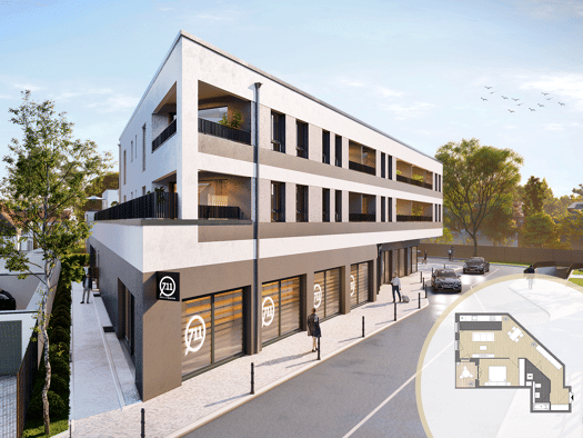 Wohnung zum Kauf - Erstbezug provisionsfrei 342.500 € 2 Zimmer 61,4 m² 1. Geschoss frei ab sofort Im Nex 5 Hattersheim Hattersheim 65795