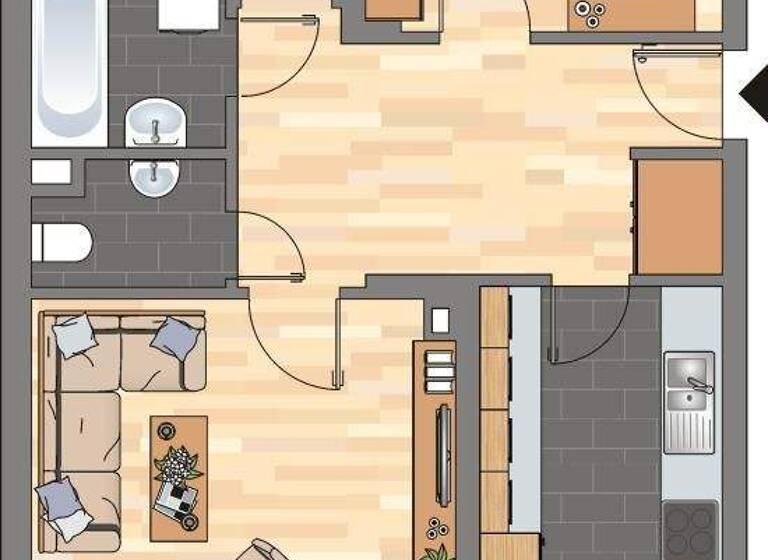 Wohnung zur Miete 649 € 3 Zimmer 76 m² 3. Geschoss Maxburgring 1B Bad Bergzabern 76887