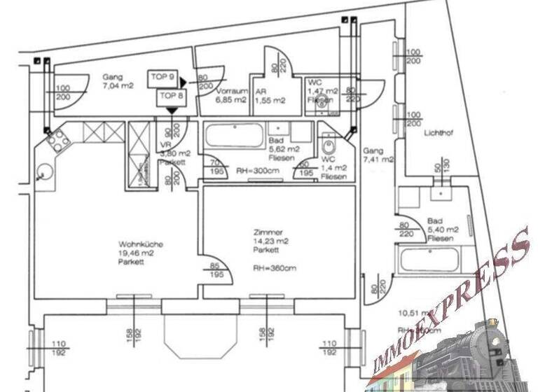 Wohnung zum Kauf 525.000 € 3 Zimmer 90 m² 1. Geschoss Baden 2500