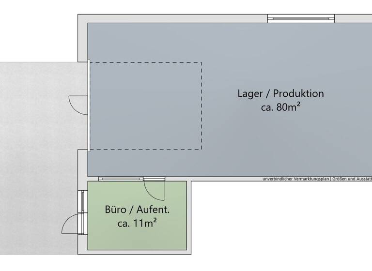 Produktionshalle zur Miete 14 € 91 m² Lagerfläche Korneuburg 2100