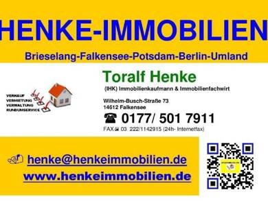 Freizeitgrundstück zur Miete provisionsfrei 2.000 € 832 m² Grundstück Meisenstr, 6 Falkensee 14612