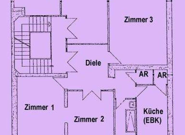Wohnung zur Miete 1.900 € 3 Zimmer 100 m² frei ab sofort Innenstadt Frankfurt am Main 60313