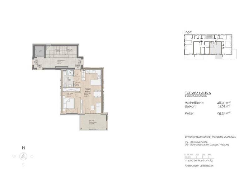 Wohnung zum Kauf 392.500 € 2 Zimmer 46,9 m² 1. Geschoss St. Lorenz 5310