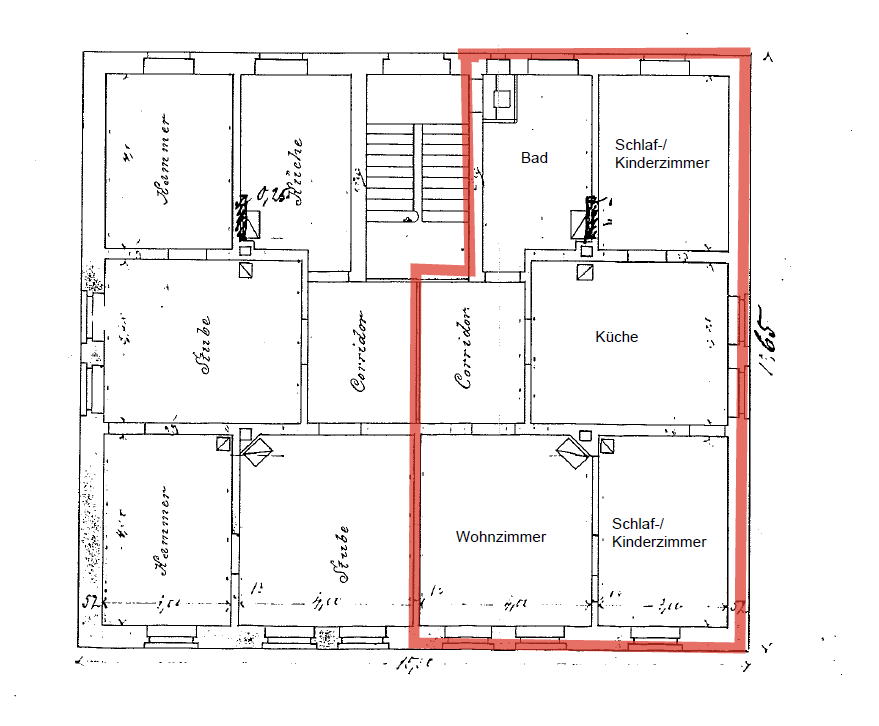 Wohnung zur Miete 600 € 3 Zimmer 84 m²<br/>Wohnfläche 3.<br/>Geschoss Hagenring 23 Am Hagenring Braunschweig 38106