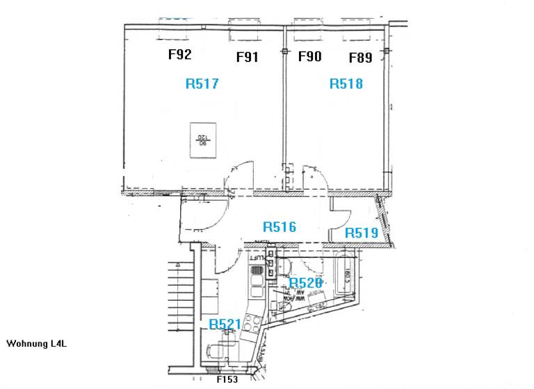 Wohnung zur Miete 415 € 2 Zimmer 70,3 m²<br/>Wohnfläche 4/4<br/>Geschoss Luisenstraße 38 Frankfurt Frankfurt (Oder) 15230