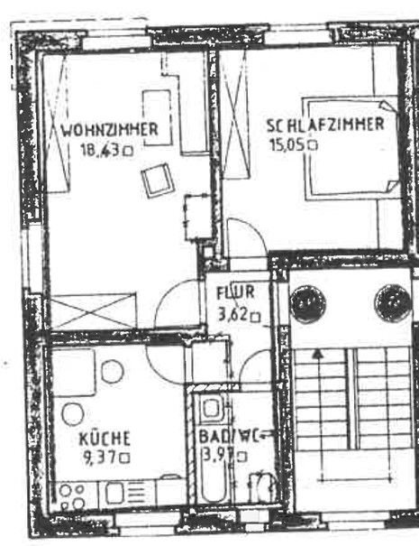 Wohnung zur Miete 300 € 2 Zimmer 50,4 m²<br/>Wohnfläche 1.<br/>Geschoss Bismarckstraße 42 Ostvorstadt Plauen 08527