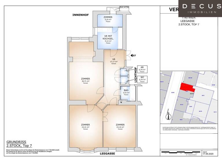 Wohnung zum Kauf provisionsfrei 415.000 € 3,5 Zimmer 115,3 m² 2. Geschoss Wien 1140