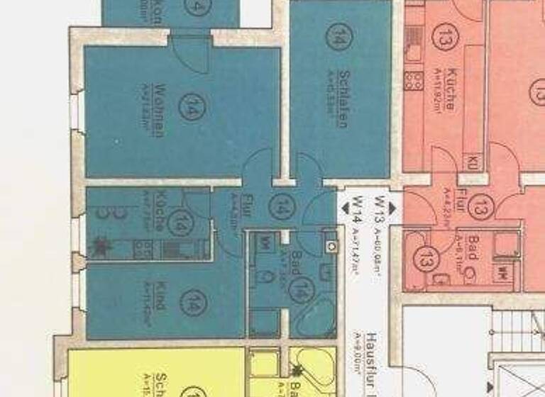Wohnung zum Kauf 139.000 € 3 Zimmer 71,5 m² 3. Geschoss Ebersdorf Chemnitz 09131