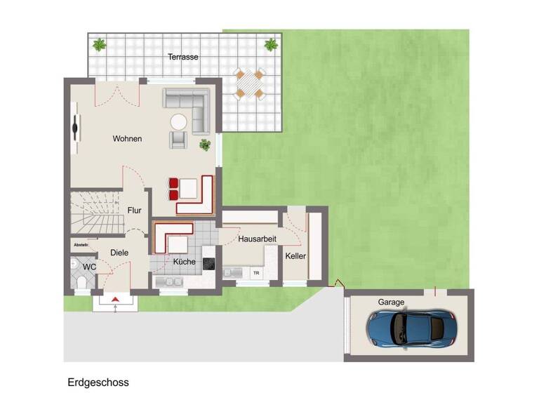 Doppelhaushälfte zum Kauf 359.000 € 4 Zimmer 121,9 m² 723,1 m² Grundstück Sundwig Hemer 58675