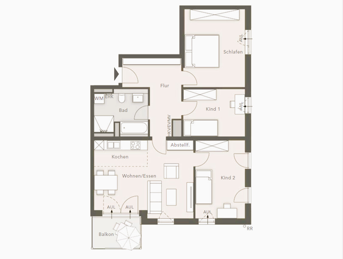 Wohnung zum Kauf 745.000 € 4 Zimmer 96 m²<br/>Wohnfläche 3.<br/>Geschoss Bad Aibling-Harthausen 83043