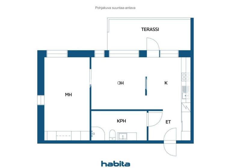 Studio zum Kauf 189.000 € 2 Zimmer 52 m² 5. Geschoss Puistotie 38 Kotka 48130