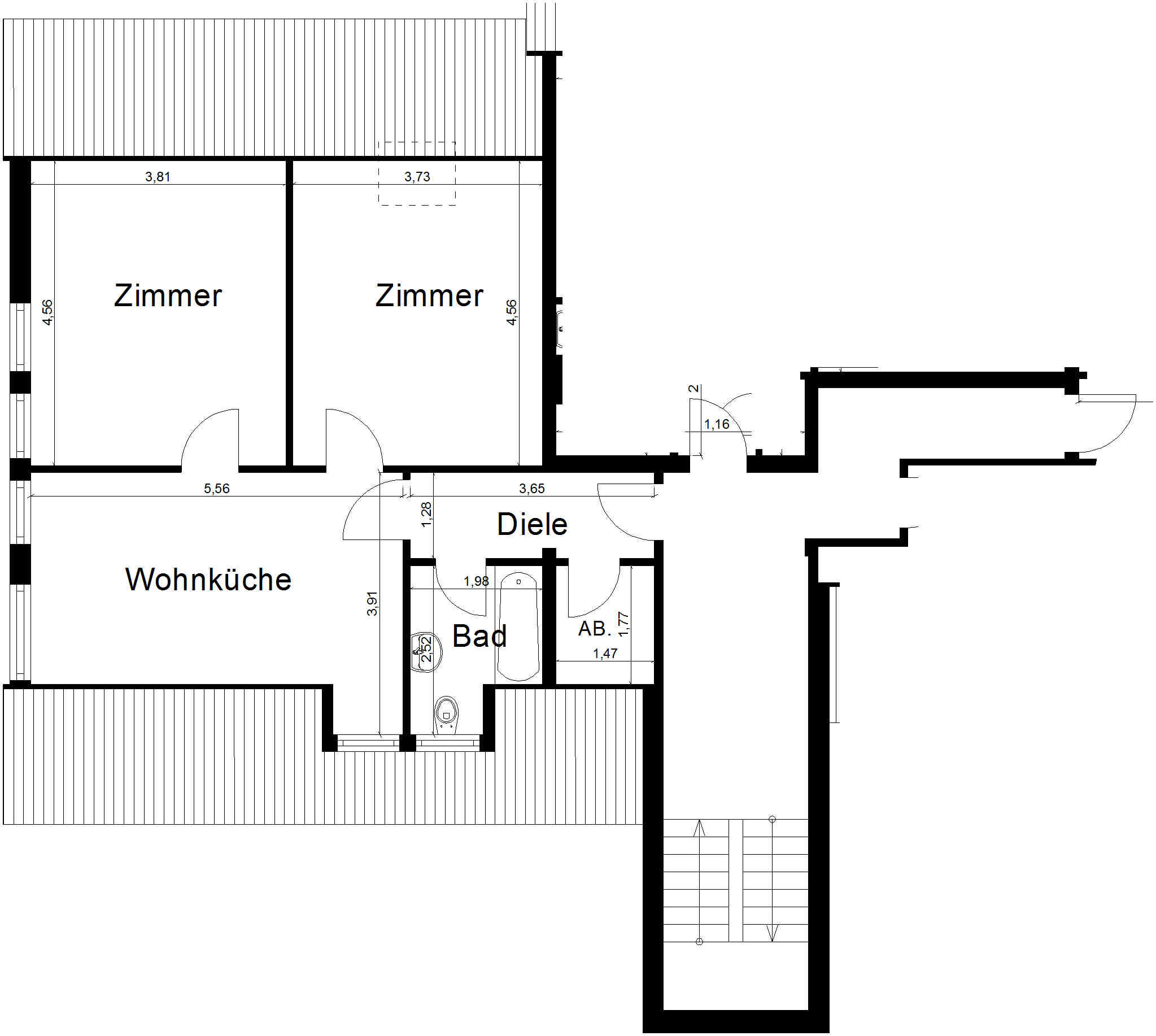 Wohnung zur Miete 500 € 3 Zimmer 64,1 m²<br/>Wohnfläche 2.<br/>Geschoss ab sofort<br/>Verfügbarkeit Andreasstraße 256 Vorst - Dornbusch - Hagenbroich Viersen 41749