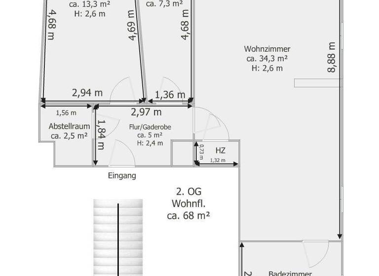 Wohnung zur Miete 540 € 3 Zimmer 70 m² frei ab 01.05.2026 Quedlinburg 06484
