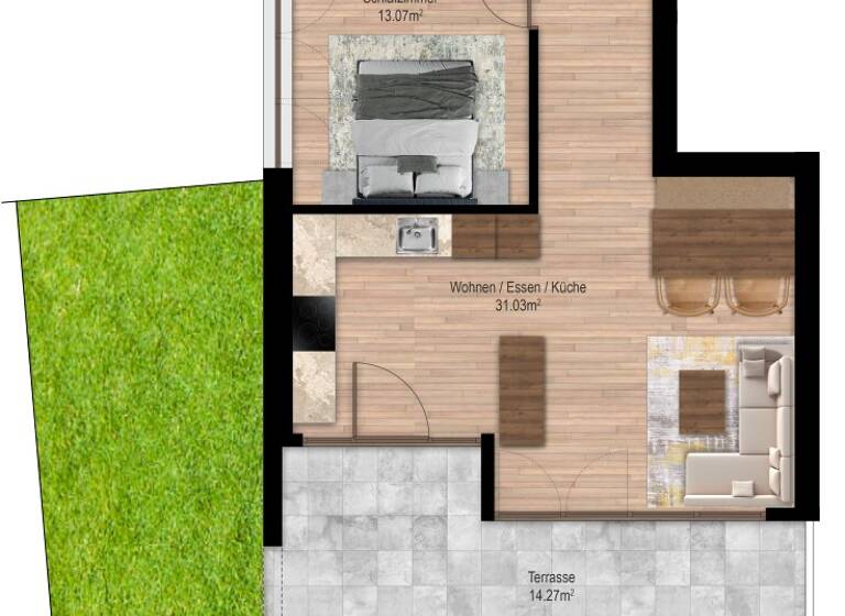 Wohnung zum Kauf provisionsfrei 460.000 € 3 Zimmer 62,3 m² EG Lange Äcker 10 Dornbirn 6850