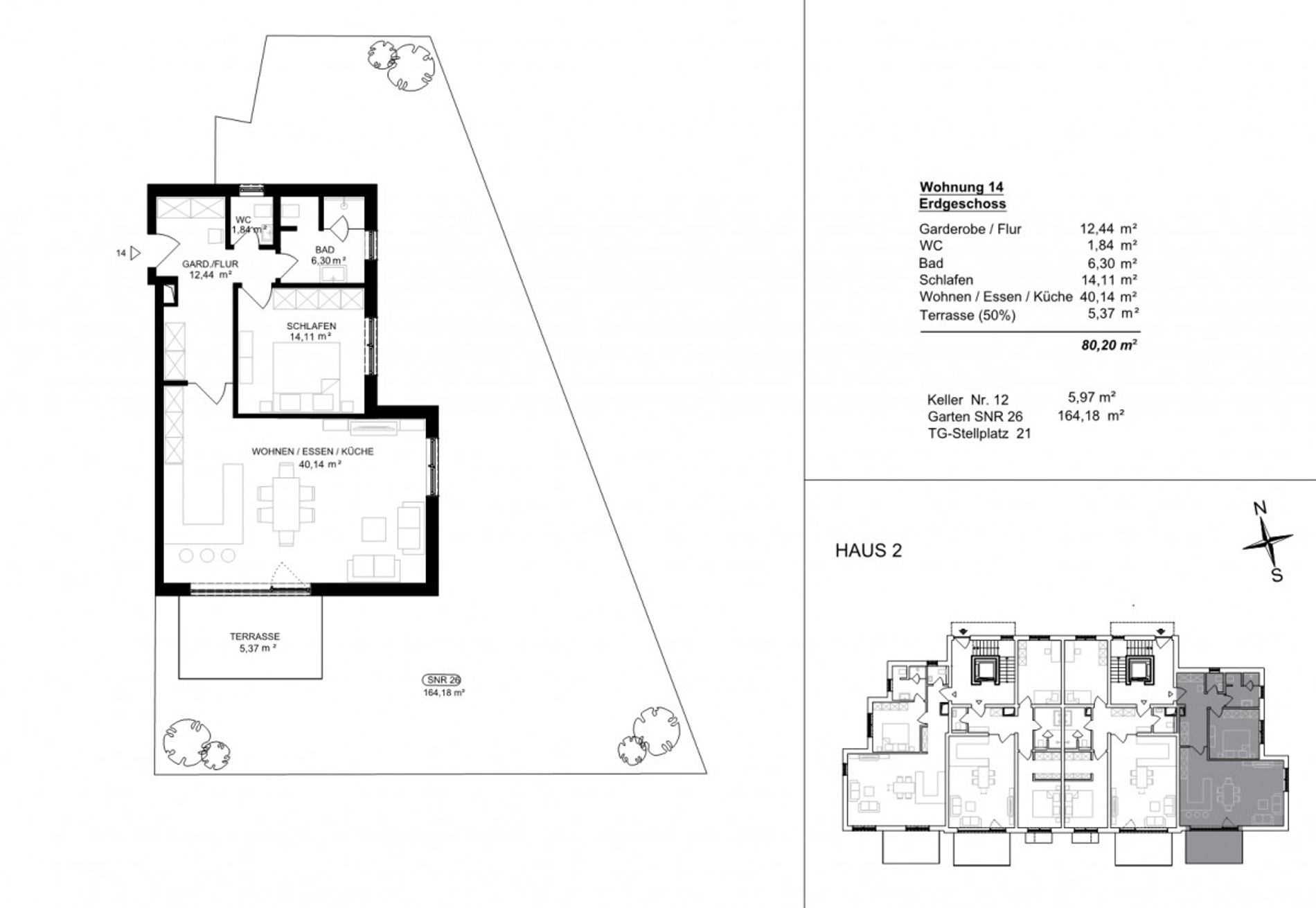 Terrassenwohnung zum Kauf 325.000 € 3,5 Zimmer 80,2 m²<br/>Wohnfläche EG<br/>Geschoss Berghausen Wuppertal 42349