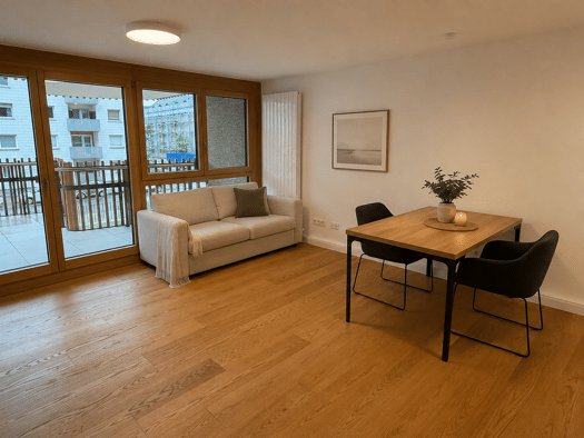 Studio zur Miete 1.599 € 1 Zimmer 46 m² Geschoss 1/8 frei ab sofort Wagenbauerstraße 6 Bogenhausen München 81677