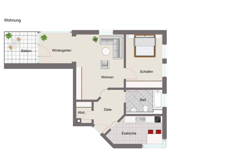 Wohnung zum Kauf 139.000 € 2 Zimmer 62 m² Ruhstorf 94099
