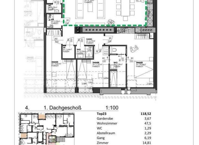 Wohnung zum Kauf - Erstbezug 1.049.000 € 4 Zimmer 118,5 m² 4. Geschoss Wien,Landstraße 1030