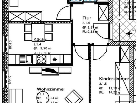 Wohnung zur Miete 625 € 3 Zimmer 71,6 m² 1. Geschoss frei ab 01.01.2026 Berliner Straße 6b Kolkwitz 03099