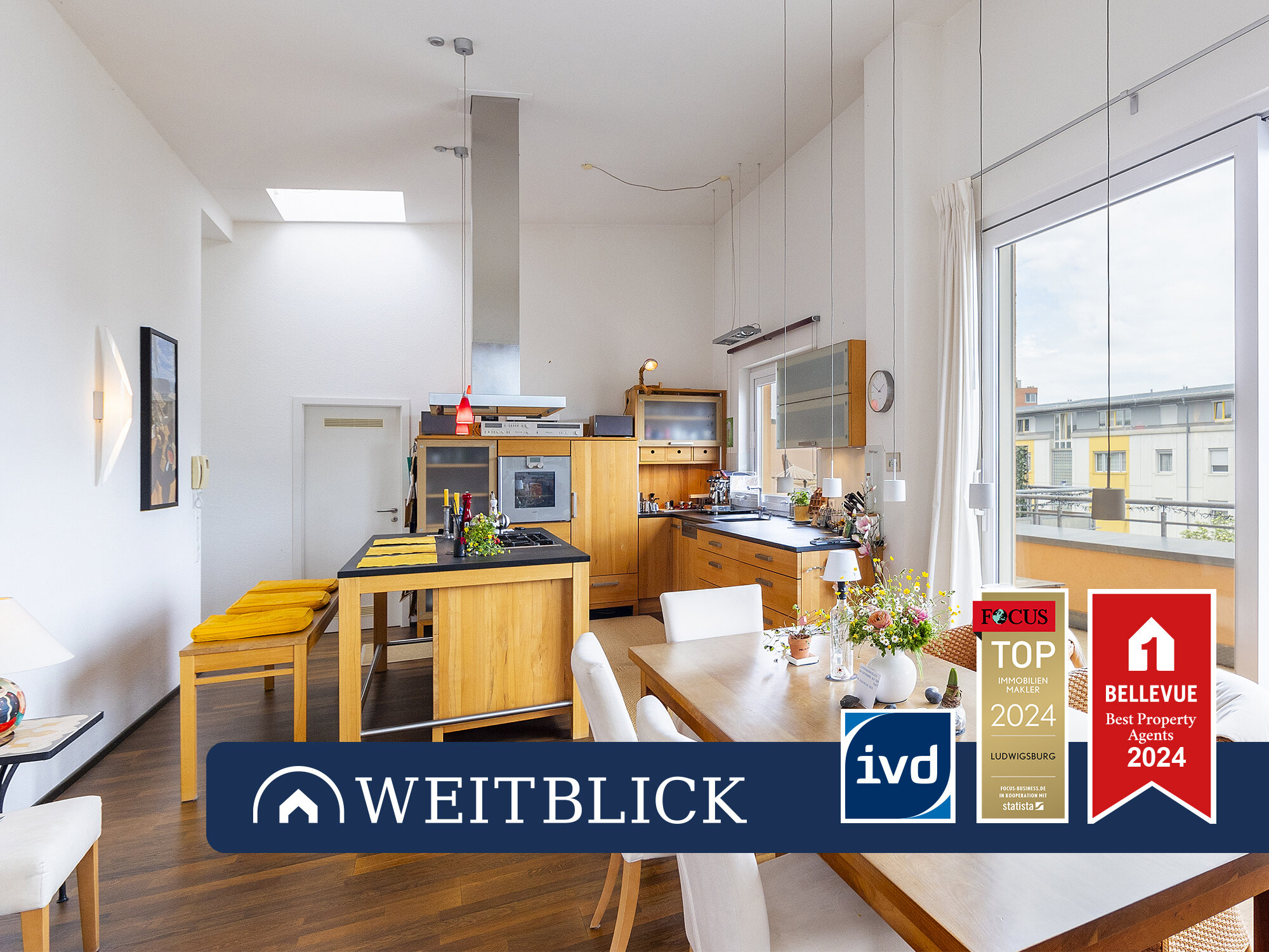 Penthouse zum Kauf 895.000 € 4,5 Zimmer 163 m²<br/>Wohnfläche 3.<br/>Geschoss Kornwestheim-Pattonville Kornwestheim 70806