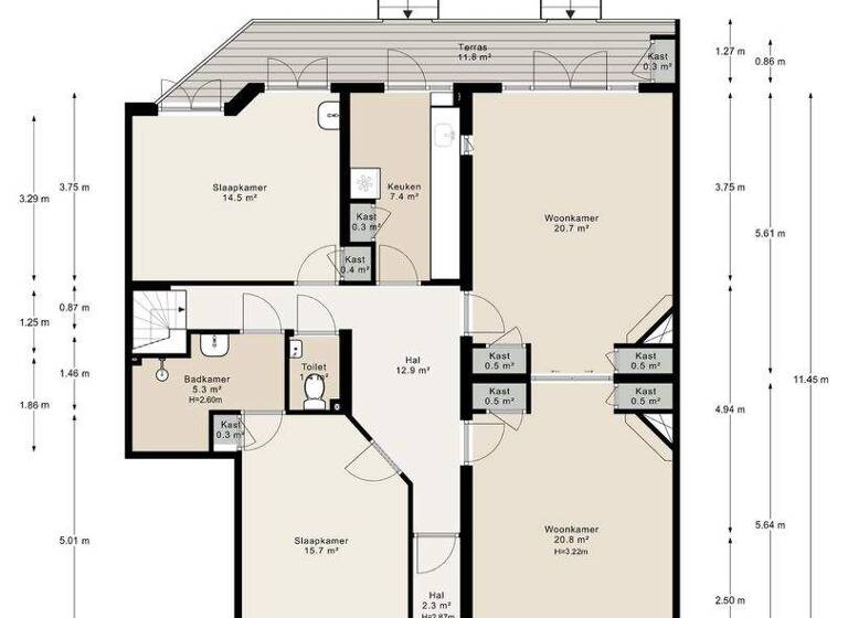 Haus zum Kauf 1.400.000 € 10 Zimmer 223 m² bernard zweerskade 22 amsterdam 1077 VA