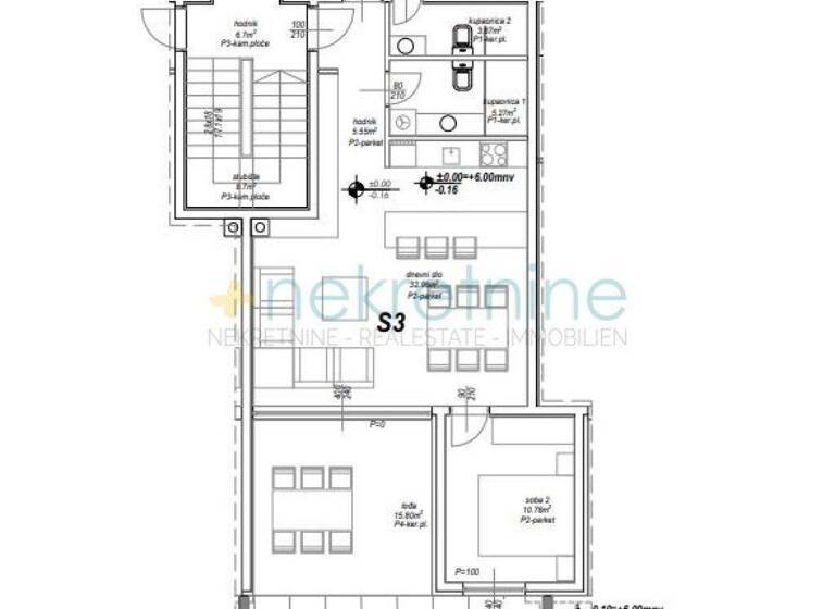 Wohnung zum Kauf 307.510 € 5 Zimmer 88 m² Privlaka