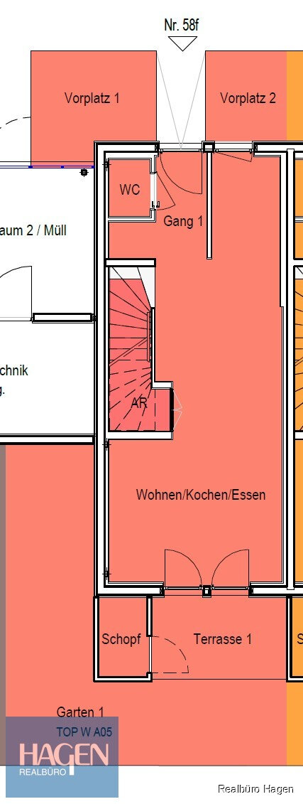 Reihenmittelhaus zur Miete 1.450 € 4 Zimmer 96,4 m²<br/>Wohnfläche Vorachstraße 58f Lustenau 6890