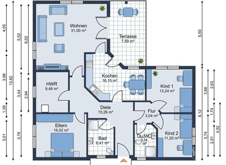 Einfamilienhaus zum Kauf 398.000 € 4 Zimmer 129,3 m² 513 m² Grundstück Friedenshof Wismar 23966