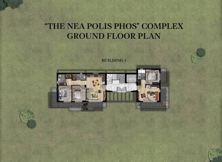 Studio zum Kauf 122.500 € 1 Zimmer 57,3 m² Perigiali, Kavala