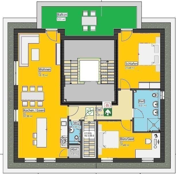 Wohnung zum Kauf provisionsfrei 444.850 € 3 Zimmer 113,7 m²<br/>Wohnfläche 3.<br/>Geschoss Starenschleife Welver Welver 59514